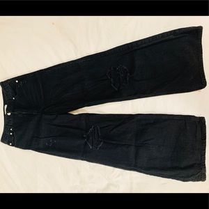 Black Flare Leg Jeans
